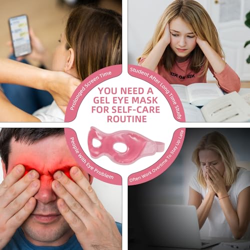 Cooling Eye Mask for Puffy Eyes & Dark Circles (2-Pack)