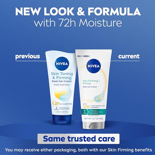 NIVEA Skin Firming Body Gel Cream Q10 & Hyaluronic Acid 6.7oz