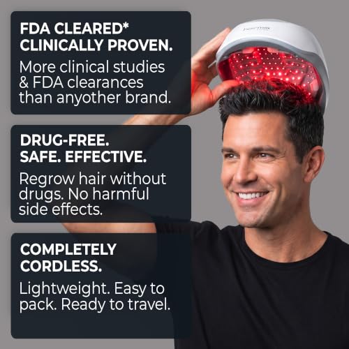 Hairmax Lumina Laser Hair Growth Helmet - FDA Cleared Red Light Therapy for Thinning Hair