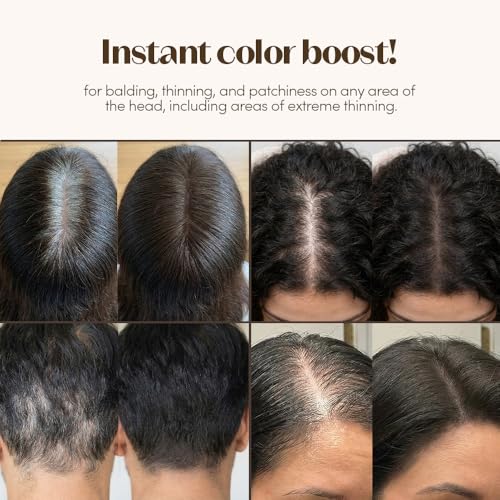 ETUDE Hair Pang Pang Root Touch-Up Powder Dark Brown Waterproof, Natural Hairline Concealer