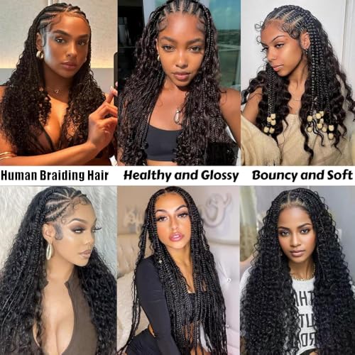 Freiuoke Blonde Braiding Hair 150g 26 Inch 613 Deep Curly Wave 3