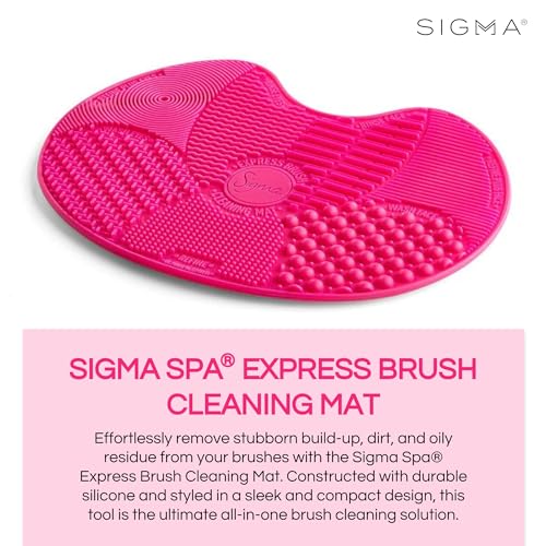 Sigma Beauty Spa Express Brush Cleaning Mat, Pink