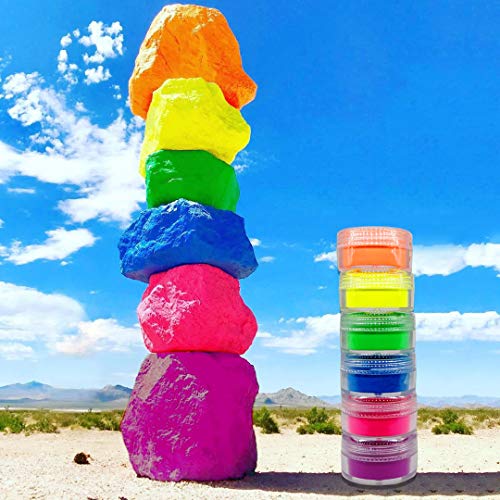 Neon UV Reactive Pigment Powder - 6 Colors Blacklight Makeup
