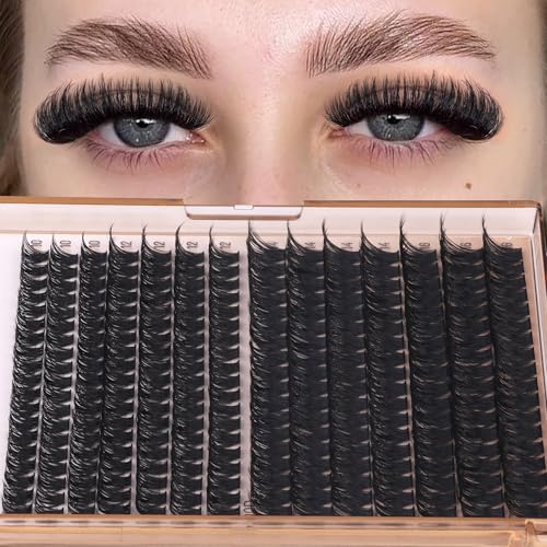 Volume Lash Clusters Kit - 300Pcs DIY Eyelash Extensions 10-16MM