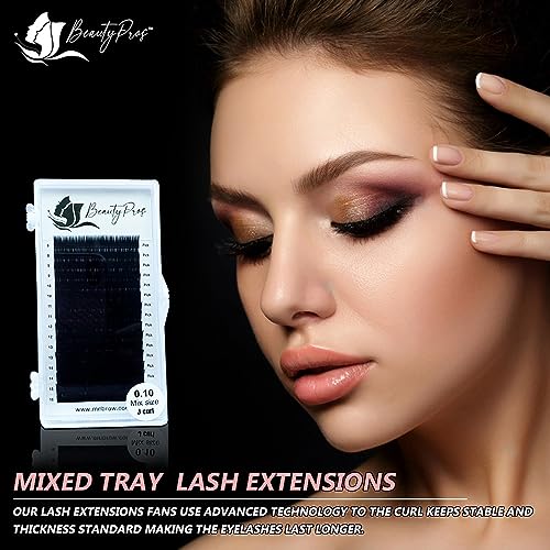 BeautyPros Eyelash Extension Kit - B,C,D,J,M Curl Mix