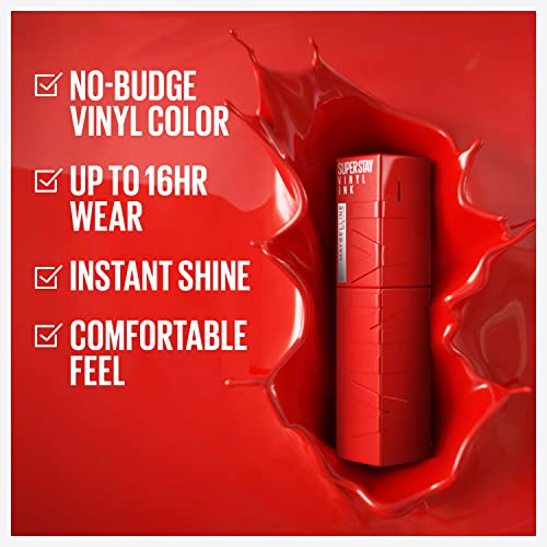 Maybelline Super Stay Vinyl Ink Liquid Lipstick - 16H Wear, Rose Nude