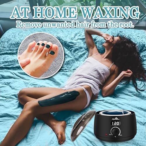 Lifestance L2 Digital Wax Warmer Machine - 500ml/14oz Fast-Heating for Hard Wax Beads, Hair Removal at Home, Professional for Brazilian, Bikini, Face, Body & Eyebrow