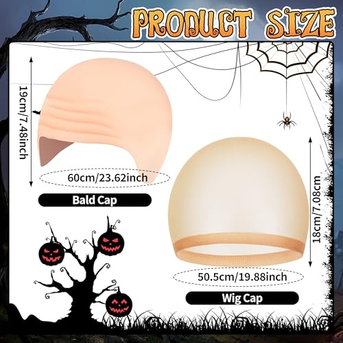 Latex Bald Cap for Halloween Costume & Makeup