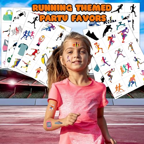 96 Running Temporary Tattoos - Marathon Party Favors