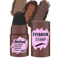iMethod Eyebrow Stamp for Eyebrow Stencil Kit - Brow Stamp Refill Eyebrow Powder, Brown