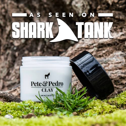 Pete & Pedro Hair Styling Clay - Medium Hold, Matte Finish, 2 oz