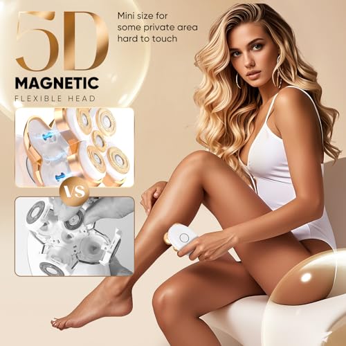 Women’s Electric Razor for Legs & Body - 5D Floating Rotary Shaver, Waterproof, Rechargeable