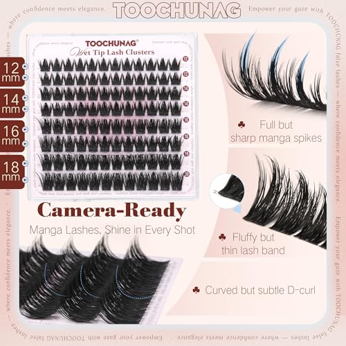 Anime Lash Clusters 12-20mm Wispy Volume Fake Eyelashes Curly DIY Extensions