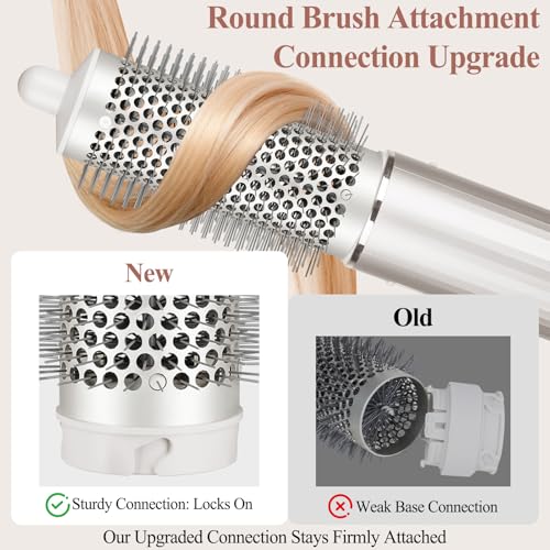 Chivixe Round Volumizing Hair Brush Attachment for Shark FlexStyle HD400 - Beige