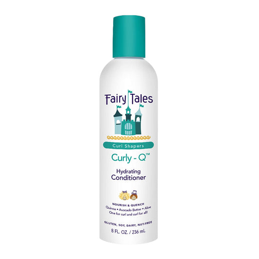 Fairy Tales Curly Q Kids Conditioner for Curly Hair - Moisturizing Kids Hair Conditioner for all Types of Curls Including Multi Cultural Hair - Paraben Free, Sulfate Free, Gluten and Nut Free - 8 oz