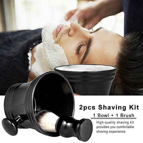 Traditional Beard Shaving Tools Set - Best Mug Bowl Made of ABS and Shaving Brush Wet Shaving Kit