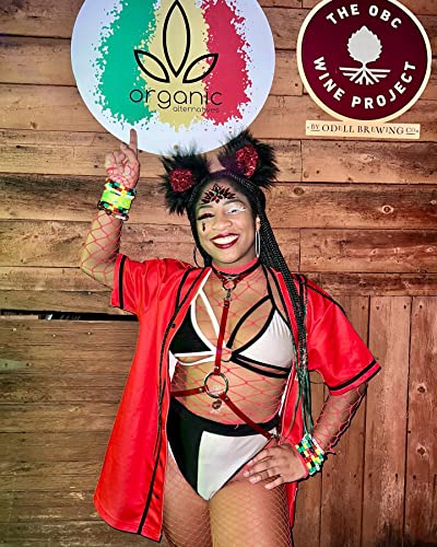 Neva Nude Demonica Red Crystal Face Stickers - Medical Grade