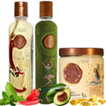 SHAEIO Ritual Botanico Hair Care Kit for Growth & Repair - Dandruff Shampoo, Intensive Conditioner & Mask