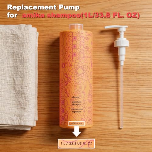 amika Bottle Pump Dispenser 1L Compatible 3-Pack White