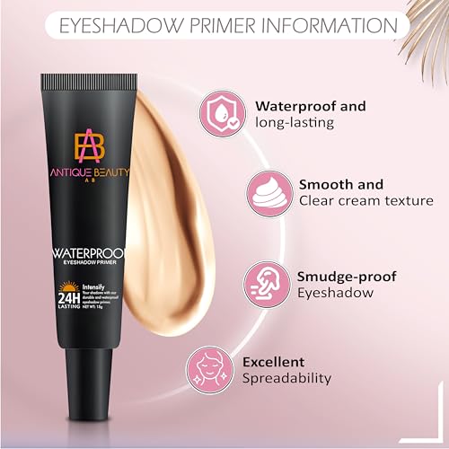 Waterproof Eyeshadow Primer for Oily Eyelids – 24H Long Lasting