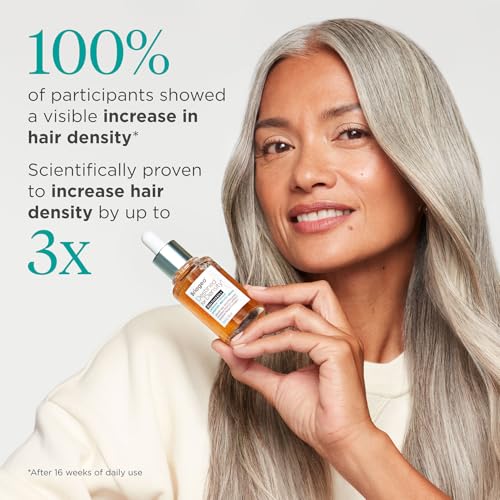 Briogeo Destined For Density MegaStrength+ Caffeine + Biotin Peptide Density Serum, Increases Hair Thickness and Volume, Fast-Absorbing & Non-Greasy, Fragrance-Free, Vegan, Cruelty-Free, 1.5 fl oz