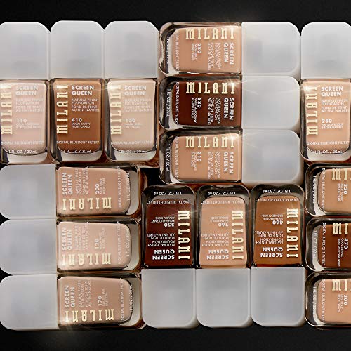 Milani Screen Queen Liquid Foundation Makeup - Cruelty Free Foundation With Digital Bluelight Filter Technology (Spiced Toffee)