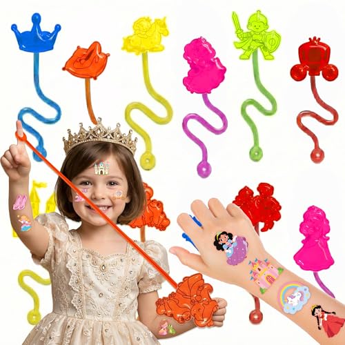 Princess Party Favors 48Pc Set - Stick Hands & Tattoos