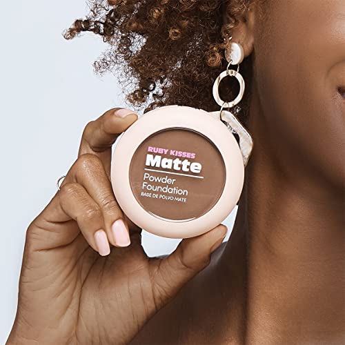 Ruby Kisses Matte Powder Foundation, 8 Shades, Full Coverage