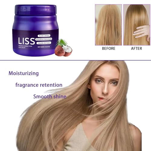Liss Keratin Hair Smoothing Cream - Frizz Control & Shine