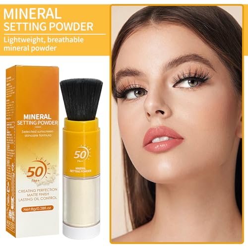 Mineral Sunscreen Setting Powder 0.28oz - Lightweight Matte Face