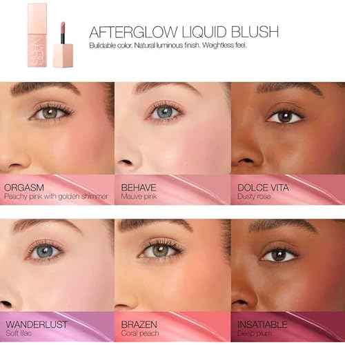 Afterglow Liquid Blush - Brazen by NARS for Women - 0.23 oz Blush