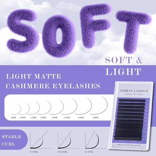 Lash Clusters Extensions Kit 320pcs C/CC/D Wispy