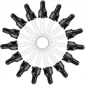 Essential Oil Droppers 15 Pack - 15ml Glass Eye Dropper Tops