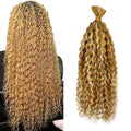 28 Inch P27/613 Blonde Human Braiding Hair Deep Wave