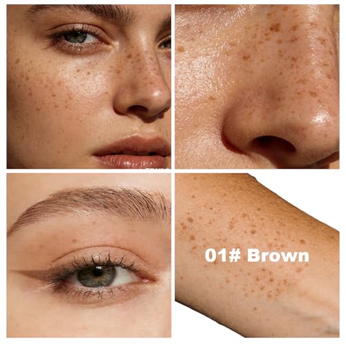 Rotating Freckle Pen & Stamp Duo - Natural Brown, Waterproof
