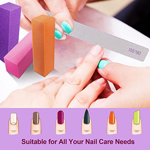 Nail File and Buffer Set 24-Piece for Acrylic & Natural Nails