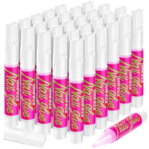 Teenitor 30Pcs Nail Glue for Acrylic Nails, Strong Nail Glue for Press Ons Nails, Nail Glue Bulk for Broken Nail Nail Bond Glue, Super Glue for Nails Fingernail Glue