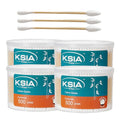 KSIA Klear Cotton Swabs 2000 Count - Dual Tip Bamboo Sticks