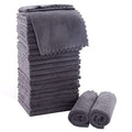 MOONQUEEN Ultra Soft Washcloths Set 24 Pack 12x12 Grey