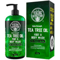 Viking Revolution Tea Tree Body Wash Soap for Men - Helps Athlete's Foot, Jock Itch, Eczema & Body Odors - Extra Strength Tea Tree Oil Men's Body and Foot Wash