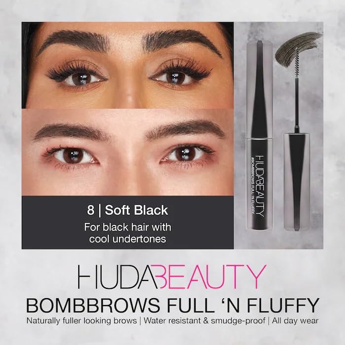 Huda Beauty BombBrows Full 'n Fluffy Volumizing Fiber Gel