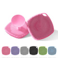 Silicone Body Scrubber, Gentle Texture Exfoliating Body Scrubber for Men and Women On Sensitive Skin, Soft Scrubber Produces Rich Form and Builds Up Lather, Getting a Deep Skin Clean (Pink)