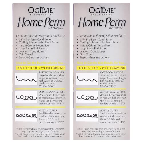 Ogilvie Salon Styles Home Perm Kit for Thin & Color-Treated Hair