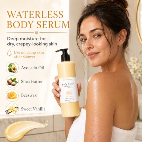 Waterless Body Serum for Crepey Skin | Avocado & Castor Oil