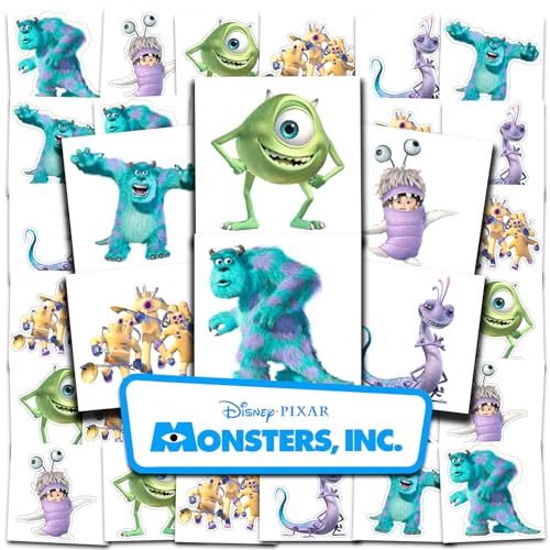 Monsters Inc Temporary Tattoos - 72 Pc Bundle 2" Pre-Cut Party Favors