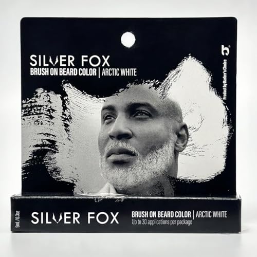 Barber's Choice Silver Line Beard Color Brush - White Hair