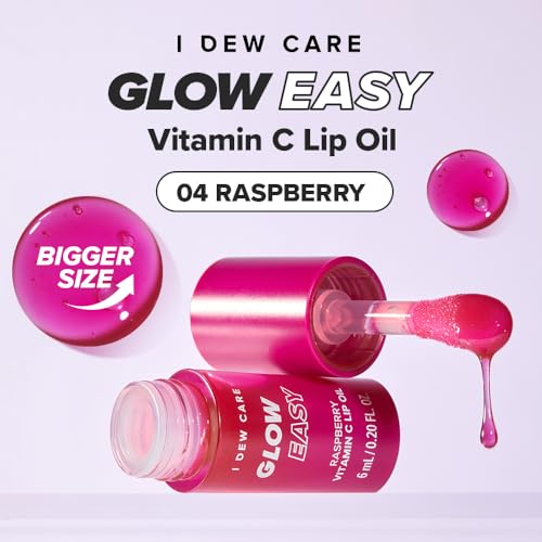 I Dew Care Glow Easy Raspberry Lip Gloss - Vitamin C & Jojoba