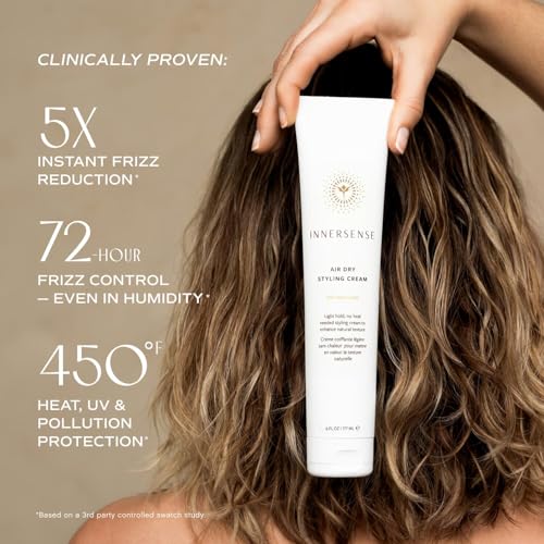 INNERSENSE Organic Air Dry Styling Cream | Light Hold, Frizz Control
