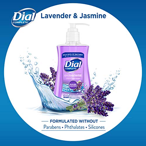 Dial Lavender & Twilight Jasmine Antibacterial Liquid Hand Soap 7.5 Fl Oz - Moisturizing & Germ-Killing