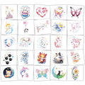 60 Pcs Temporary Tattoos for Kids - Waterproof Animal Party Favors